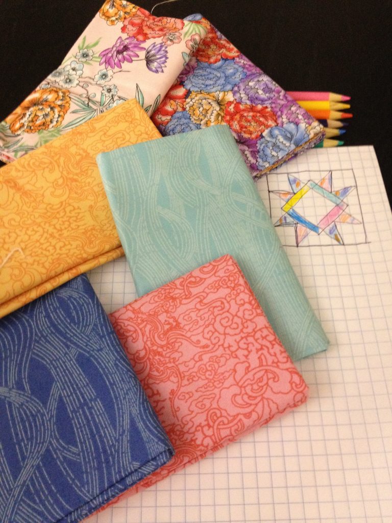 Color plan for the another star block