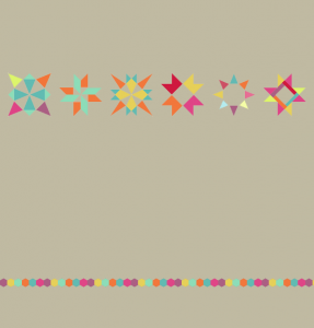 My original plan was 2" hexagons in a chain but after creating the comp in Photoshop I see that the quilt lacks balance