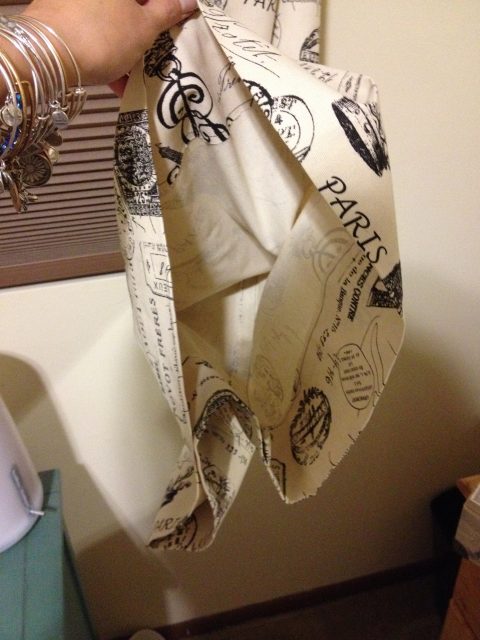 Preview of the final shot but the curtain panels are sewed into tubes for easier hemming and additional draft protection.