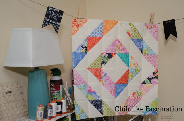Finished piecing the front of the pillow - all fixed now!