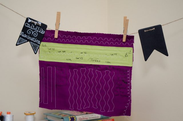 Walking foot test sample