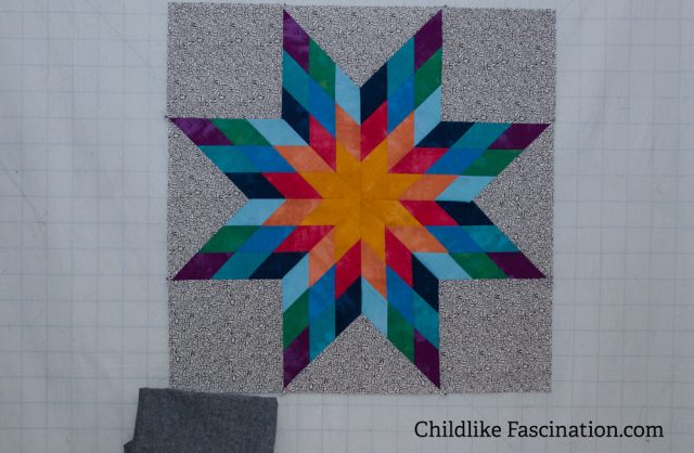 Lone star medallion in progress