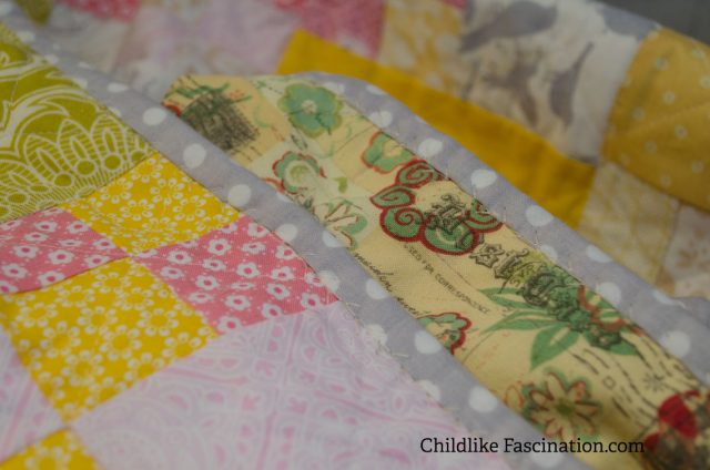 Decorative stitch machine binding! Looks so good and was so easy!