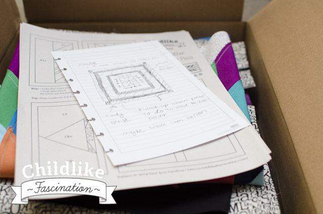 packed away with a note