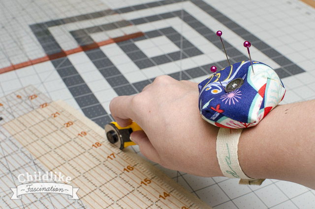 Pin cushion in action!