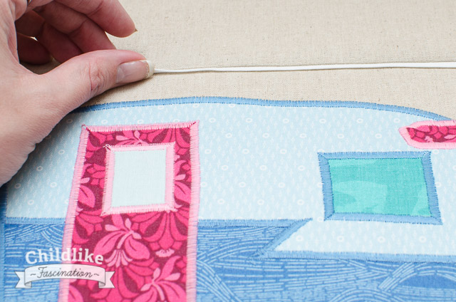 Flange on pillow front