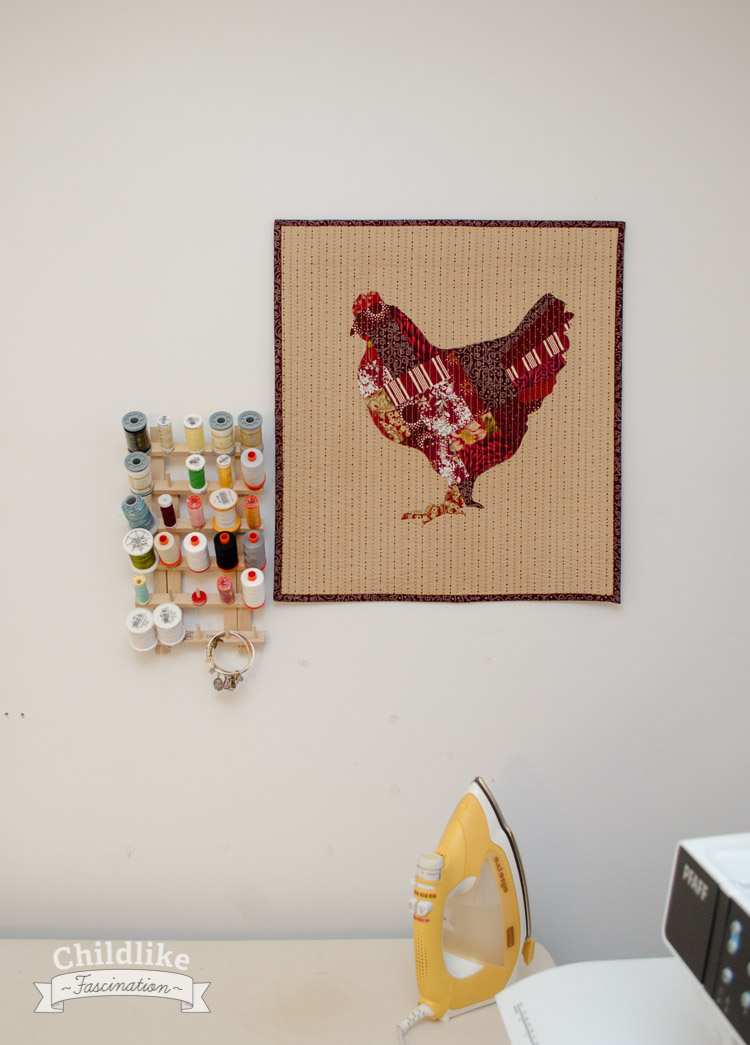 Chicken Marsala Mini Quilt Pantone Challenge 2015 Entry