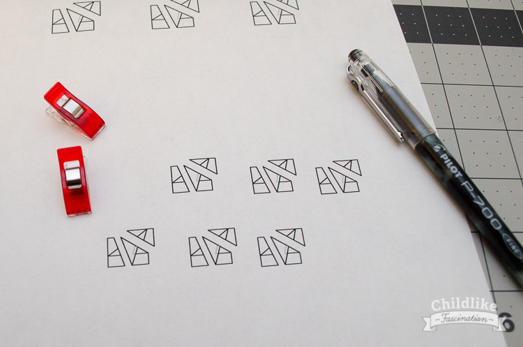 Mini star paper piece templates - can you believe how little these are??