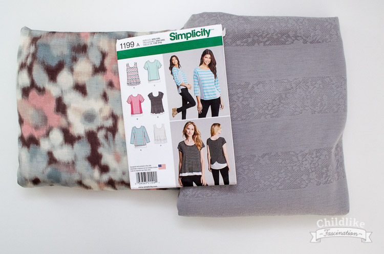 Fabric for flutter knit top