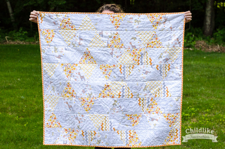 Trendy Triangle Baby Quilt