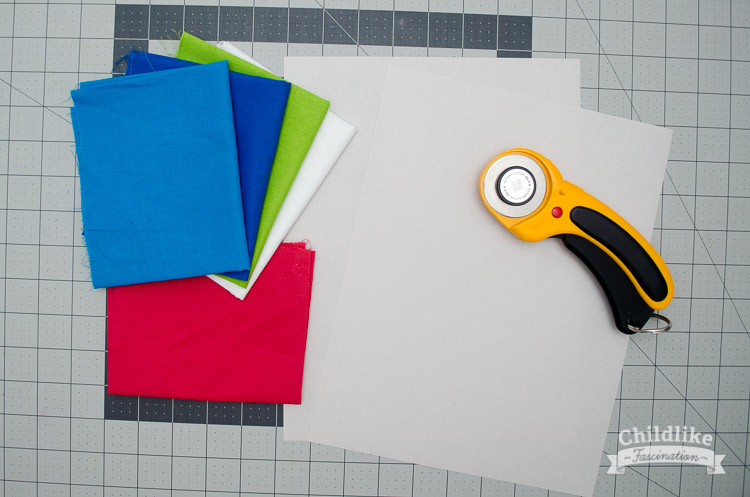 Materials for String Showcase block