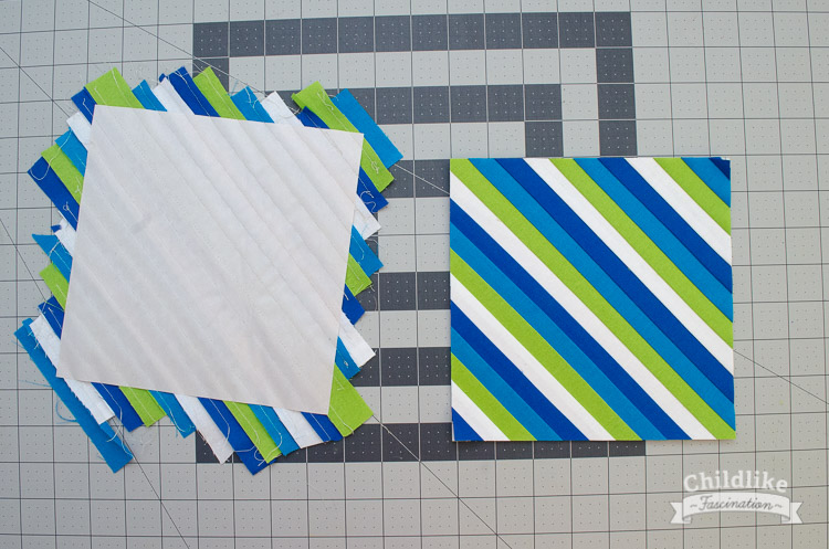 Trimmed up string block