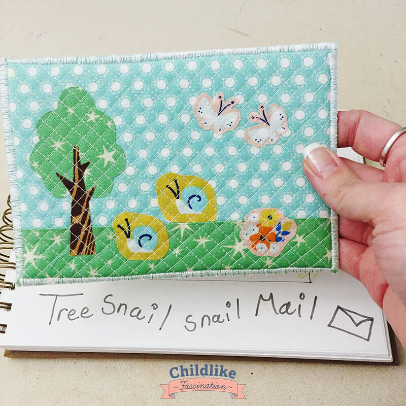 My Finished Woodland Postcard Swap finish