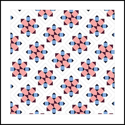 Spiked Star in a Large Quilt Layout