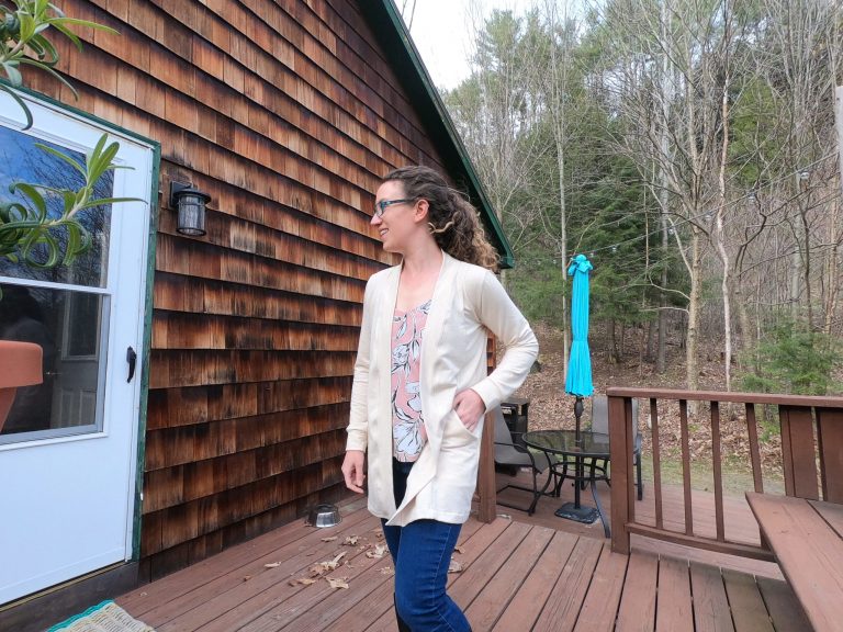 Me in an oatmeal colored Dionne Duster